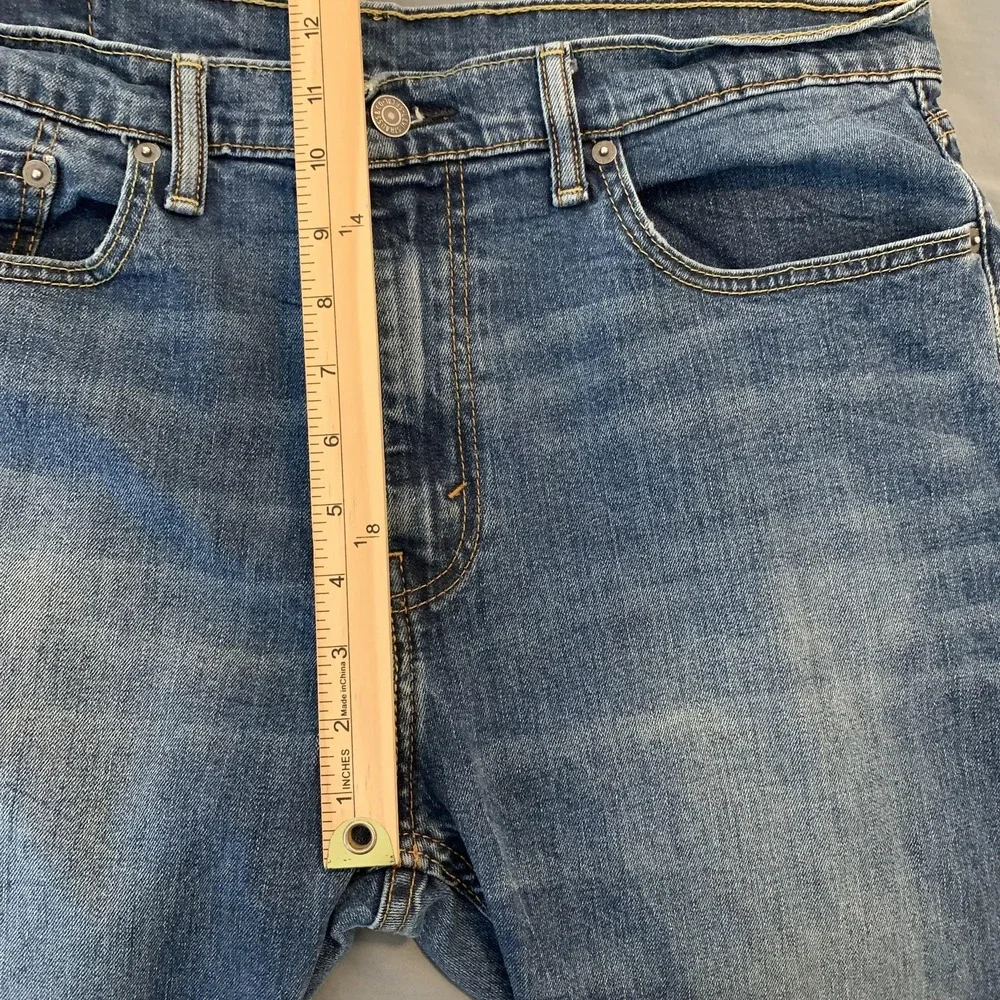 Levis 507 Mens Jeans 36x30 Medium Wash Straight Leg Stretch‎ Zip Fly Classic